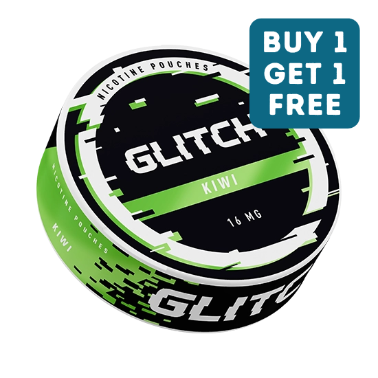 glitch kiwi nicotine pouches 16mg 