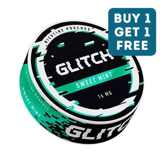 glitch sweet mint 16mg nicotine pouches