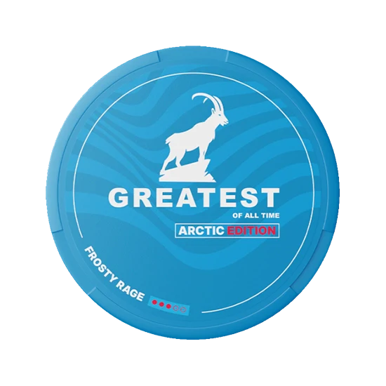 Greatest Frosty Rage - crisp, frosty arctic flavour, all-white nicotine pouch by Premium Pouch Finland Oy