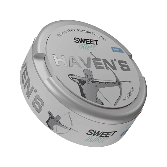 haven's sweet mint blue nicotine pouches  