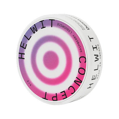 helwit raspberry liquorice nicotine pouch  