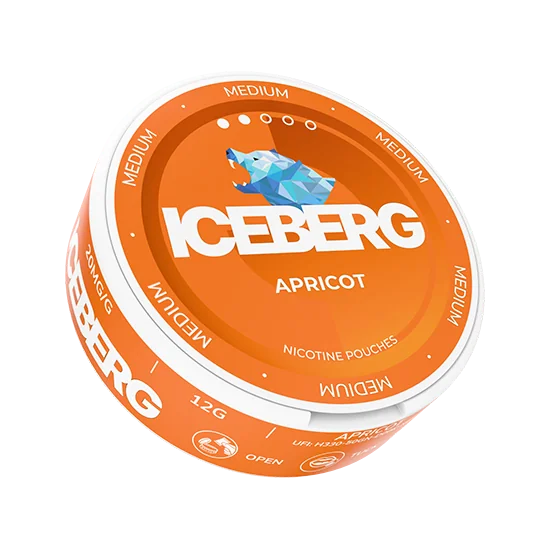 ICEBERG Apricot Medium 20mg apricot slim nicotine pouches