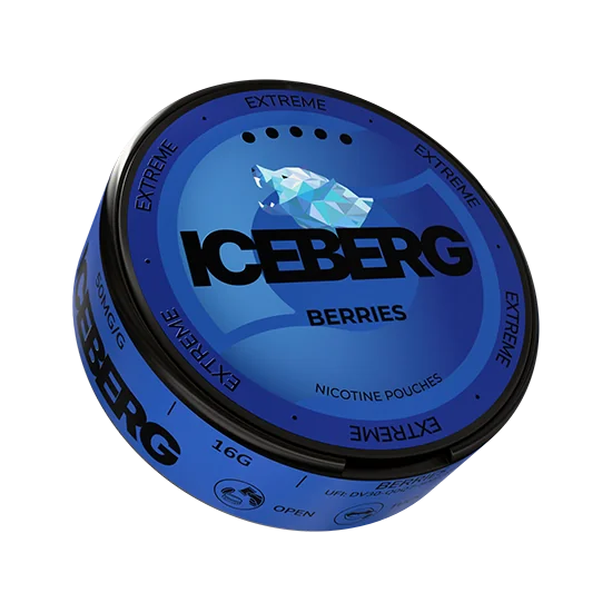 ICEBERG Berries Extreme - 50mg slim nicotine pouch can