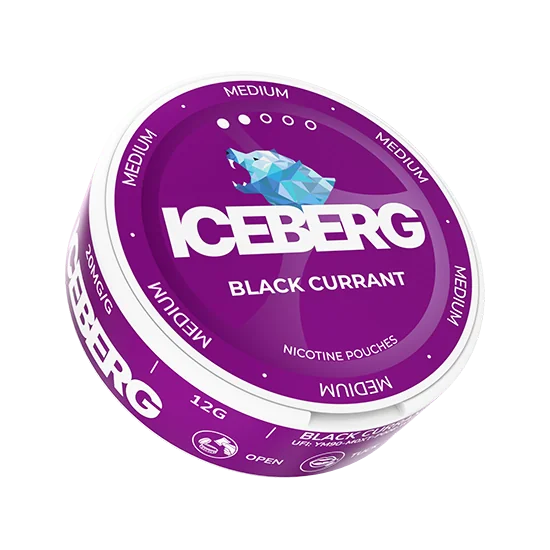ICEBERG Black Currant Medium 20mg slim nicotine pouches