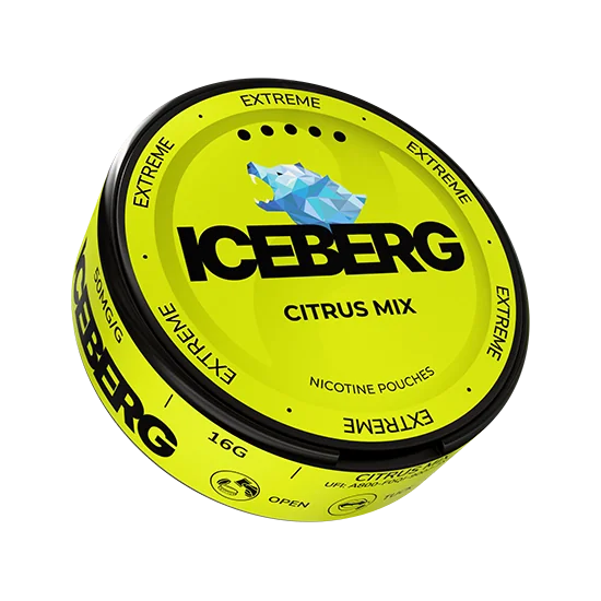 ICEBERG Citrus Mix Extreme - 50mg slim nicotine pouch can