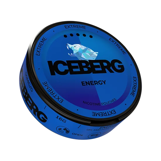 ICEBERG Energy Extreme - 50mg slim nicotine pouch can