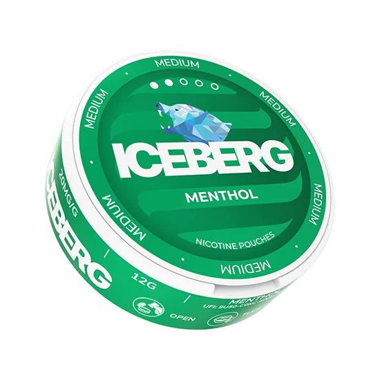 ICEBERG Menthol Medium 20mg menthol slim nicotine pouches