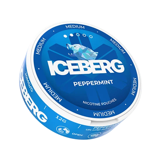 ICEBERG Peppermint Medium 20mg peppermint slim nicotine pouches