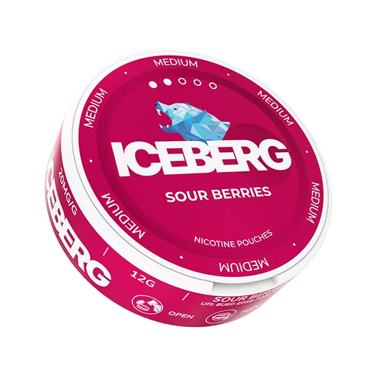 ICEBERG Sour Berries Medium 20mg slim nicotine pouches