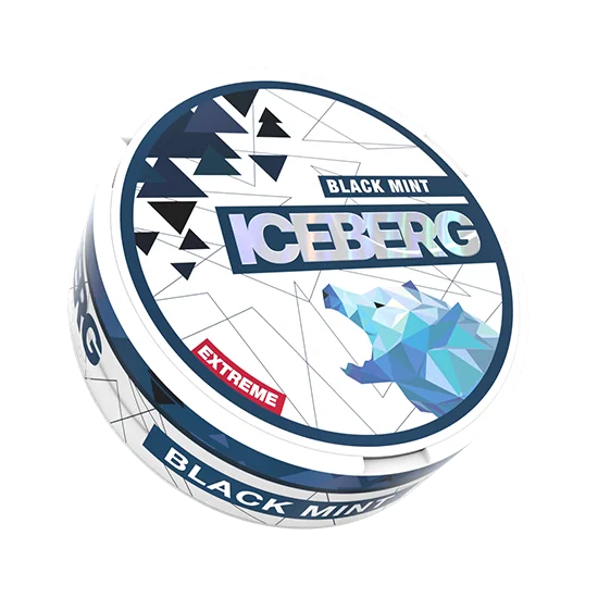 ICEBERG Black Mint Extreme Mint Slim nicotine pouches
