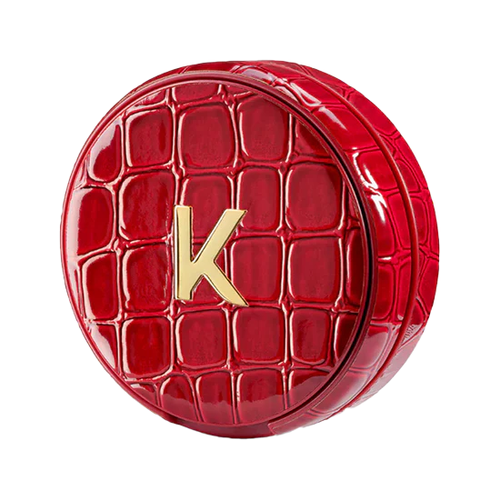 edgy kelly white rebel kelly refill can with a bold red crocodile-textured design.