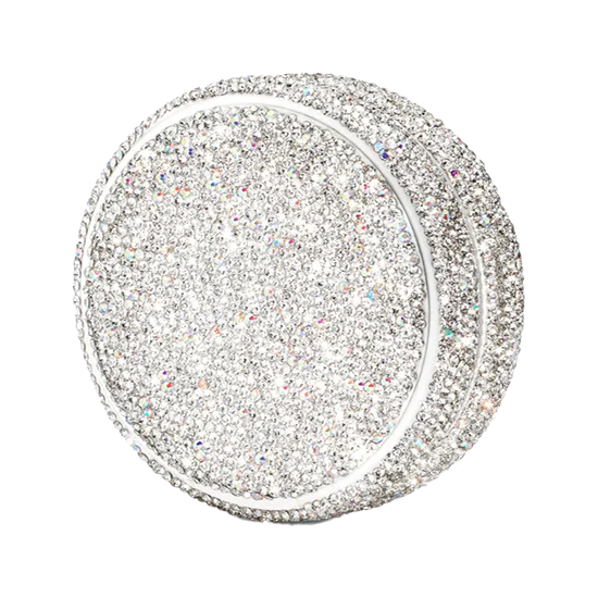 dazzling kelly white sparkling kelly refill case with a glittery finish for added elegance.