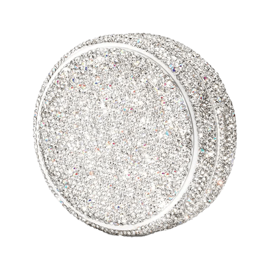 dazzling kelly white sparkling kelly refill case with a glittery finish for added elegance.