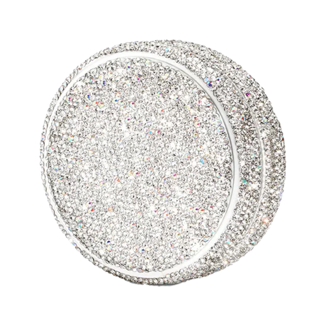 dazzling kelly white sparkling kelly refill case with a glittery finish for added elegance.