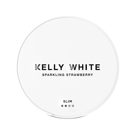 kelly white sparkling strawberry nicotine pouches  