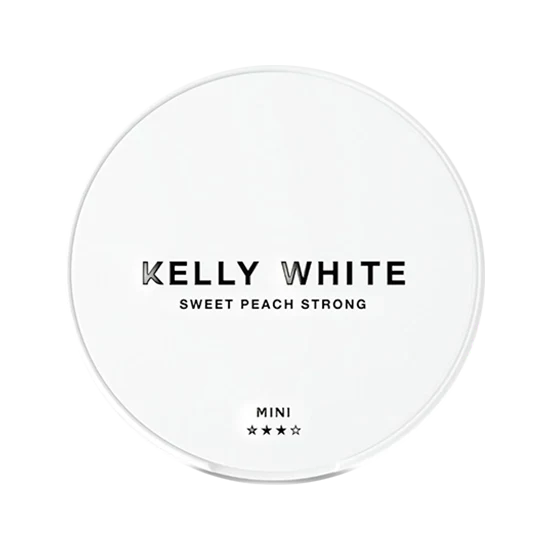 kelly white sweet peach strong nicotine pouches  