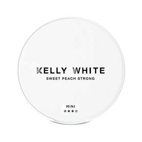 kelly white sweet peach strong nicotine pouches  