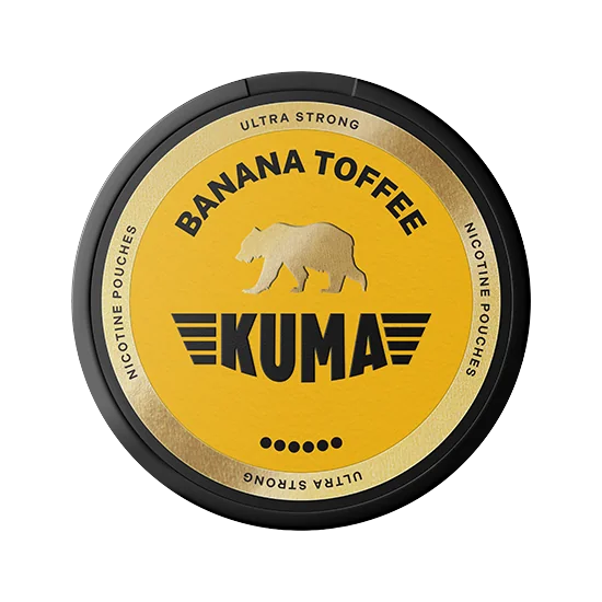 KUMA Banana Toffee - Ultra Strong Banana Toffee slim pouches