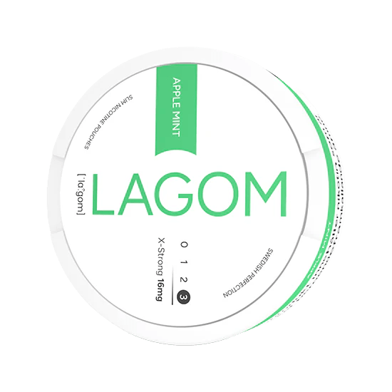 lagom apple mint x-strong 16mg nicotine pouches  