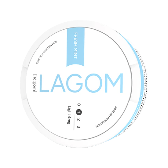 lagom fresh mint light 4mg nicotine pouches  