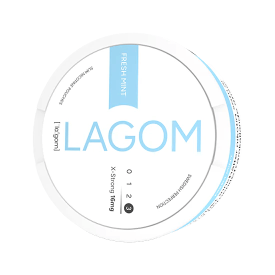 lagom fresh mint x-strong 16mg nicotine pouches  
