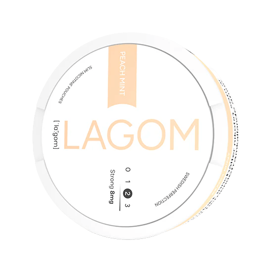 lagom peach mint strong 8mg nicotine pouches  