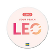 LEO Sour Peach Zero slim pouches, flavour: Peach, Sour
