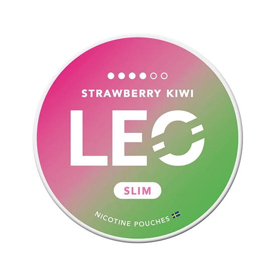 LEO Strawberry Kiwi Lime slim pouches, flavour: Strawberry, Kiwi, Lime