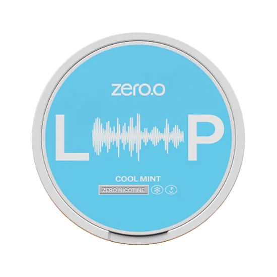 LOOP Cool Mint Zero Nicotine Peppermint, Eucalyptus Slim pouch can
