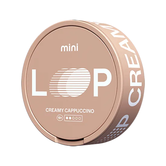 loop creamy cappuccino mini nicotine pouch  