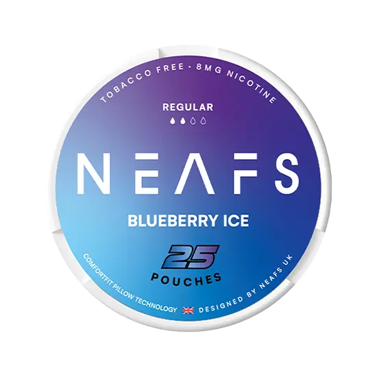 neafs blueberry ice nicotine-free nicotine pouches