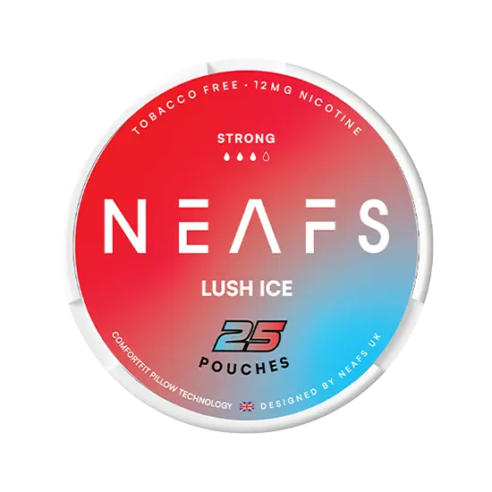 neafs lush ice strong nicotine-free nicotine pouches