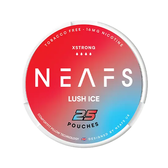 neafs lush ice xstrong nicotine-free nicotine pouches