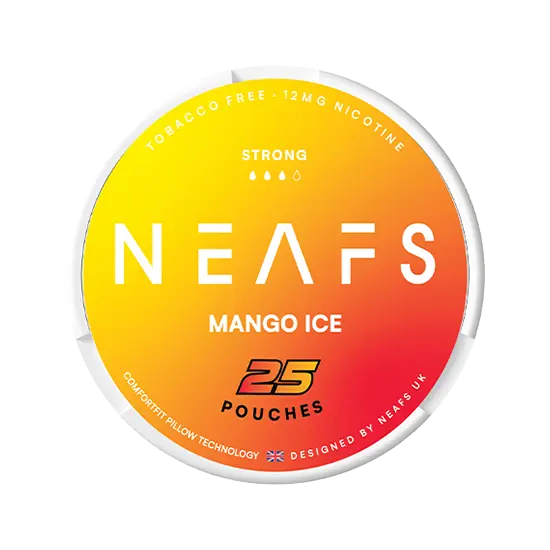 neafs mango ice strong nicotine-free nicotine pouches
