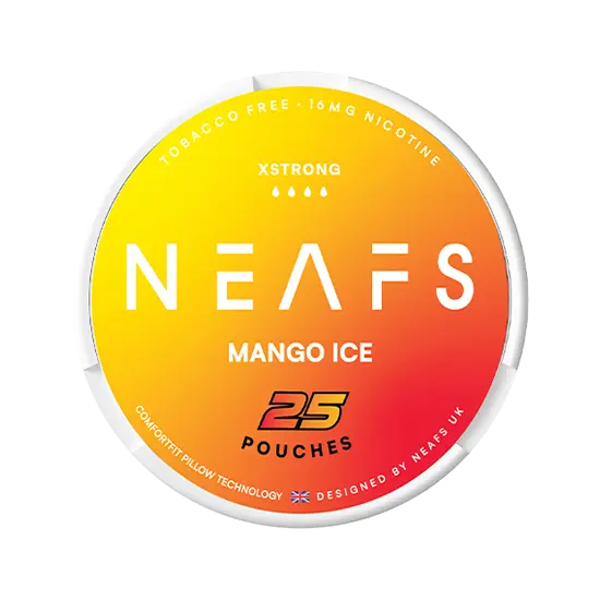 neafs mango ice xstrong nicotine-free nicotine pouches