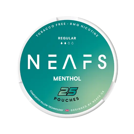 neafs menthol nicotine-free nicotine pouches