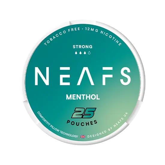 neafs menthol strong nicotine-free nicotine pouches