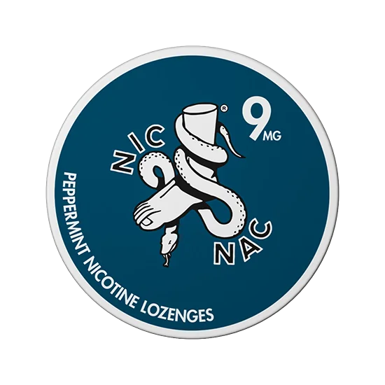 NIC NAC Peppermint - 9 mg Nicotine lozenges