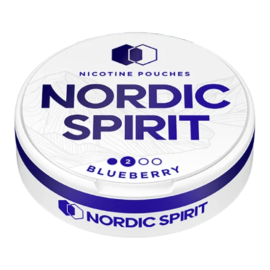 NORDIC SPIRIT Blueberry Regular - blueberry flavour, all-white nicotine pouch by JTI