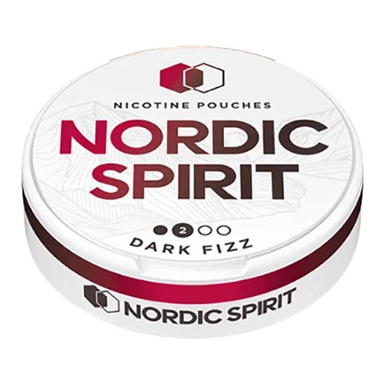 NORDIC SPIRIT Dark Fizz Regular - fizzy flavour, all-white nicotine pouch by JTI