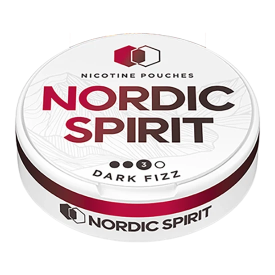 NORDIC SPIRIT Dark Fizz Strong - fizzy flavour, all-white nicotine pouch by JTI