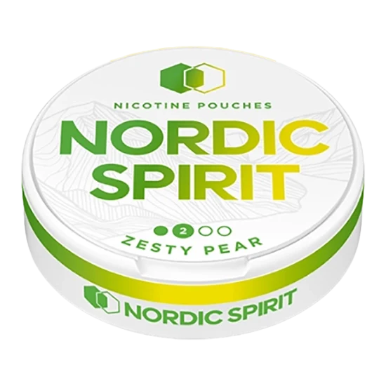 NORDIC SPIRIT Zesty Pear Regular - citrus, pear flavour, all-white nicotine pouch by JTI