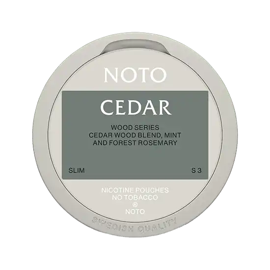 noto cedar nicotine pouches