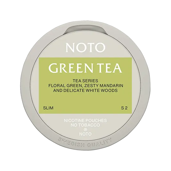 noto green tea nicotine pouch  