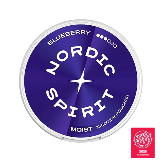 NORDIC SPIRIT Blueberry Strong slim nicotine pouch can