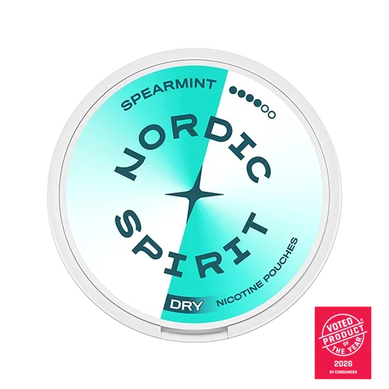 NORDIC SPIRIT Spearmint Extra Strong slim nicotine pouch can