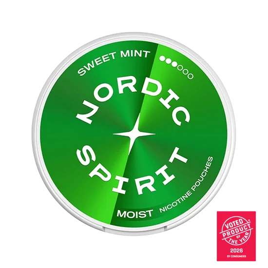NORDIC SPIRIT Sweet Mint Strong slim nicotine pouch can