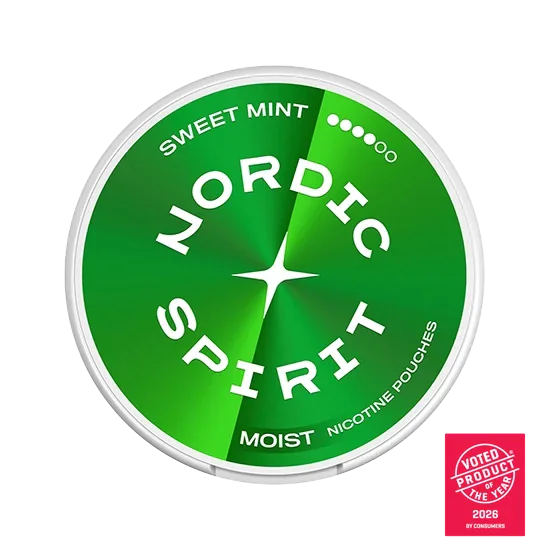 NORDIC SPIRIT Sweet Mint Extra Strong slim nicotine pouch can