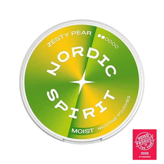 NORDIC SPIRIT Zesty Pear Regular slim nicotine pouch can