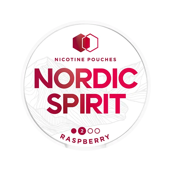 nordic spirit raspberry regular - 9 mg nicotine pouches